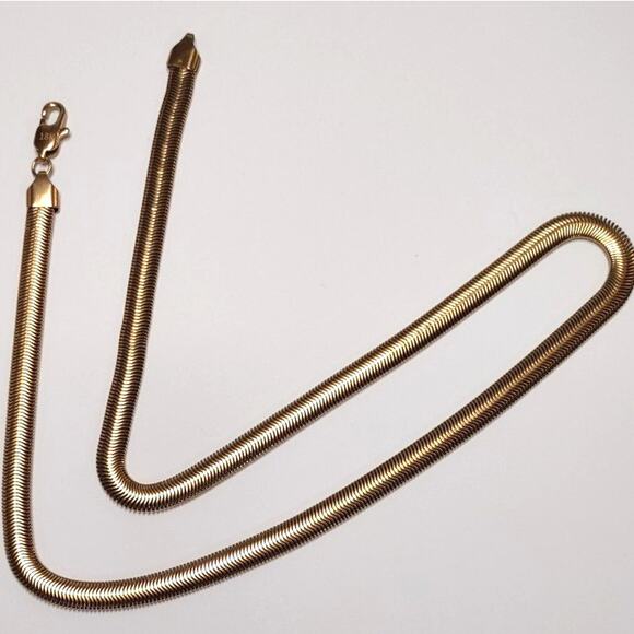 Genuine 18k Gold Plated Necklace Snake Chain Christmas Birthday Gift Brand New!!
